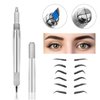 Pinkiou Microblading Pen Tattoo Machine for Permanent Makeup Eyebrow Beauty (silver)