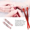 LUXXII (4 Pcs) Practical Nail Art Tools Pedicure Cuticle Trimmer Remover Pusher Dead Skin Callus Removal Fork Brown (A)