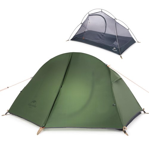 Naturehike Bikepacking 1 Person Tent, Waterproof Easy Set up Free Standing Single Person Tent, Lightweight Backpacking Tent for 1 Person, One Person Tent with Footprint Included