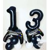 Black 14 Number Balloons, 40 Inch Giant Number 14 Balloons Foil Mylar Helium Black Number Balloons for 14th Birthday Party Supplies Anniversary Event Celebration Decorations