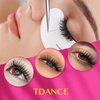 TDANCE Flat Lashes Eyelash Extensions 0.15/0.2mm Thickness Super Soft Air Flat Lash Extensions Ellipse Eyelash Extensions Matte Black Flat Eyelash Extensions Salon Use(Air Flat,0.15-D,9mm)