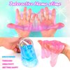3 Pack Clear Slime, Crystal Slimes, Includes Cute Slime Charms, Scented Slime Kit Party Favors for Girls Boys, Super Soft Slime Bulk Toys for Kids