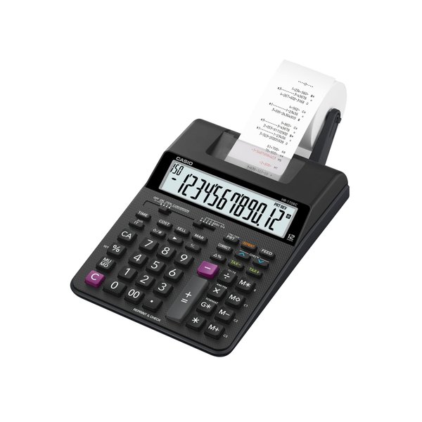 Casio HR-170RC Printing Calculator, Black, 2.6" x 6.5" x 11.6"