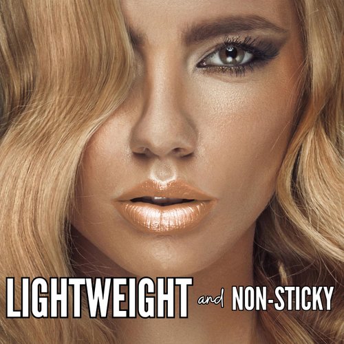 Mynena Diamond Lips | Yellow with Gold Metallic Finish Lip Gloss | High-Shine, Non-Sticky, Non-Drying | Lipstick Topper | Sunny