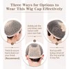 Dreamlover Wig Cap for Long Hair, Hair Net for Wig, Fishnet Wig Cap for Women, Natural Nude, 3 Pieces