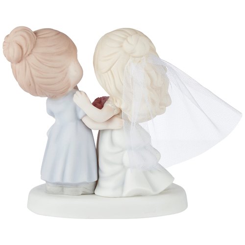 Precious Moments Mother of The Bride Figurine | My Daughter, My Pride, A Beautiful Bride Bisque Porcelain Figurine | Mother & Daughter Wedding Gift