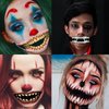 Generic Halloween Temporary Horror Scary Mouth Tattoo Stickers Women Adults Makeup Face Funny Decorations Accessories Masquerade Party Props