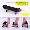 ACFELLE 30Pcs Fingerboard Grip Tape PRO, Wooden Mini Skateboard Adhesive Stickers, Quality Non Slip Foam Grip 110mm x 38mm Black (30pcs)