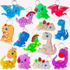 HOZKEAP 30 packs Bulk animal Mini pop Fidget Keychain，birthday Party Favors Supplies and Classroom summer Student Prize gifts