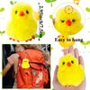 24 PCS Halloween Fluffy Chicks,3.4 Inch Yellow Soft Plush Chicks Figurines,Realistic Plush Farm Chick Mini Ornaments Stuffed Animal for Halloween,Party Favors,Gift Bag Filler