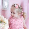 2PC Cow Print Hair Bow Clips 4 Inch Pink Cowgirl Pigtail Bows Farm Party Costume Hair Accessories