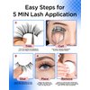 BEYELIAN False Eyelashes Natural Look 20 Pairs Strip Lashes, Wispy Lash Pack Soft 3D Volume Faux Mink Lashes That Look Like Extensions C-MIX-2