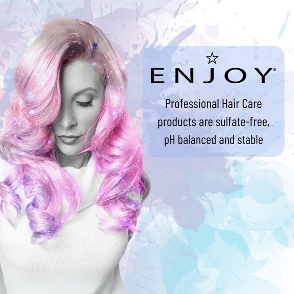 Enjoy Hair Care Balancing Shampoo, Sulfate Free Shampoo, Shampoo For Color Treated Hair, Shampoo for Men and Women, Curly Hair Shampoo - 33.8 Fl Oz