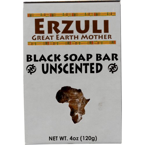 ERZULI Erzuli Black Soap Bar - Unscented, 4 OZ