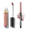 AVON Power Stay Liquid Lip Colour 16 HOURS and Glimmerstick Lip Liner SET! (Cant Quit Cafe-Blushed Nude)