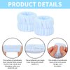 ACO-UINT 6Pcs Blue Spa Headbands and Wrist Washbands Set, Skincare Headbands Snail Face Wash Headband Makeup Headband, Terry Cloth Headbands Face Towel Wristbands Puffy Hair Band for Washing Face