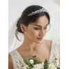 SWEETV Silver Wedding Tiaras and Crowns, Rhinestone Bridal Crown Princess Tiara Headpieces for Women and Flower Girls, Bridgerton Hair Accessories for Birthday Prom Quinceanera