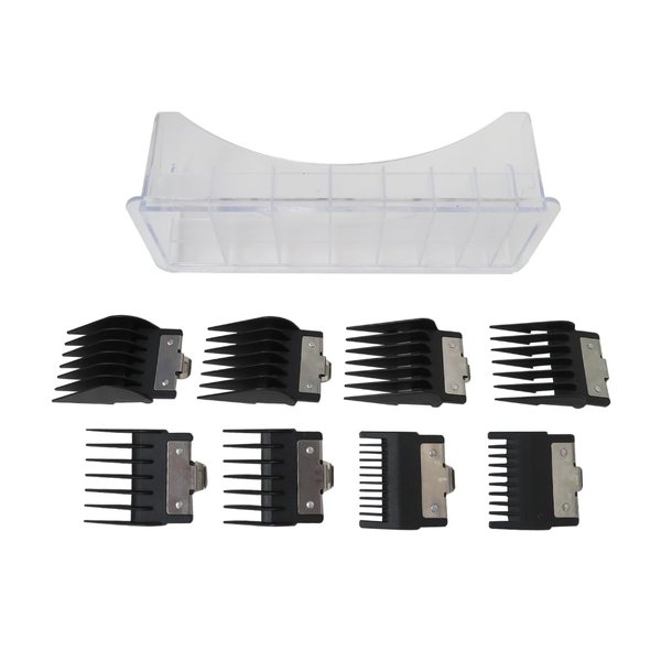 Vicue 8Pcs New Clipper Guards for BaBylissPRO Barberology FX870, FX890, FX825, and FX673 Clippers, Replacement Guards with Metal Clip - From 1/16-3/4 inch Snap on Comb Set for Babyliss Clippers
