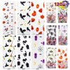 JOYIN 120 Pcs Halloween Cellophane Treat Bags, Halloween Trick or Treat Bags, Clear Plastic Goodie Gift Bags, Halloween Candy Bags for Party Favor Party Supplies