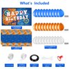 Irenare 62 Pcs Dart Battle Happy Birthday Party Decorations Dart Gun Birthday Supplies Gun Theme Birthday Party Decorations Dart Battle Banner Tablecloth and balloons for Kids Birthday Party Supplies