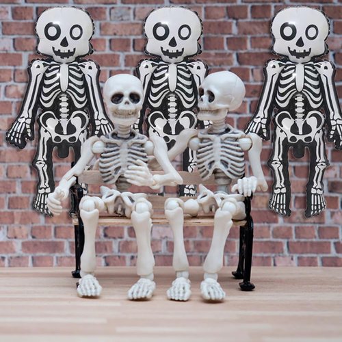 Skeleton Man Balloon Halloween Balloons Skeleton Balloons for Halloween Themed Party Supplies Birthday Party Decorations Halloween Party Decorations Balloons Party Sets-3PCS