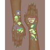 xo, Fetti Party Mermaid Glow in Dark + Foil Temporary Tattoos - 48 pc | Under the Sea Birthday Party Supplies, Kids Party Favors, DIY Home Activity, Marine Decorations, Arts and Crafts