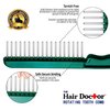The Hair Doctor Extra Long Tooth Hair Comb 1 1/4 Inch With Handle (Purple Lavender)