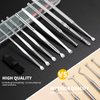 9 Pcs Ear Pick Earwax Removal Kit, Ear Cleansing Tool Set, Ear Wax Removal Tool, Ear Curette Ear Wax Remover Tool with a Cleaning Brush and Storage Box, Medical Grade, for Children and Adults,Silver