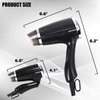 VeMee Compact Hair Dryer with Folding Handle, 1.1kW, Black, 3 Settings