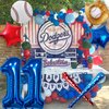 Baseball Balloons 11th Birthday Decorations for Boys, Baseball Party Decoration Baseball Sports Theme Party Supplies, 40 inch Foil Number Balloons Number 11 Balloon Blue Red White Sports Balloon Kits