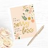 Canopy Street Modern Floral Sympathy Cards / 25 Sympathy Cards / 5 Floral Thinking Of You Greeting Card Designs / 4 5/8" x 6 1/4" Condolences Note Cards