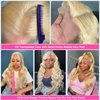 MYDIVA 613 Lace Front Wig Human Hair 13x6 Body Wave 28 Inch Blonde Lace Front Wigs Human Hair 200% Density 613 HD Lace Frontal Wig Blonde Glueless Wigs Human Hair Pre Plucked with Baby Hair