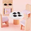 Skylety 8 Pcs Dollhouse Kitchen Accessories Dollhouse Metal Miniature Pots and Pans Mini Kitchen Stovetop Cookware Dollhouse Christmas Role Play Party Decoration Supplies