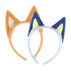 ACO-UINT Blue Ears Headbands for Women Girls, 2 Pack Dog Ears Hairbands Blue Birthday Decorations Blue Party Favors, Halloween Headbands Cute Hair Accessories