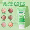 Peeling Gel, Aloe Vera Face Exfoliator,Aloe Vera Sparkling Peeling Gel, Facial Scrub,Deep Cleansing,Gently Exfoliating Face Wash For All Skin Types