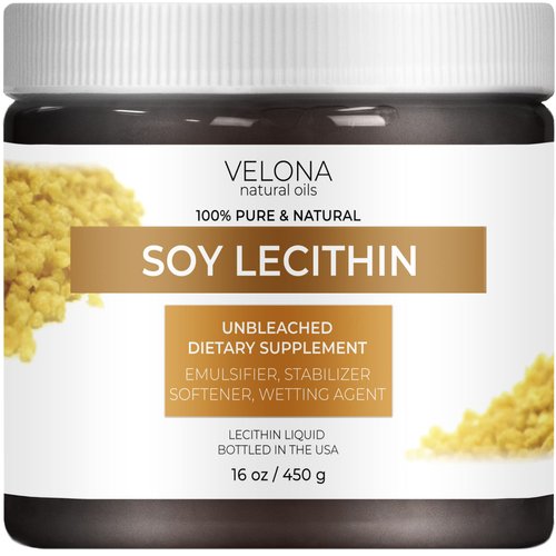 velona Pure Liquid Soy Lecithin 16 oz | Food Grade | Unbleached| Emulsifier, Stabilizer, Softener, Smoother, Wetting Agent | Use Today - Enjoy Results