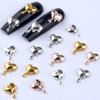 20pcs 3D Alloy Heart Nail Charms, Droplets Lava Heart Shape Nail Art Charms Punk Charms for Nails Irregular Molten Love Heart Nail Charm Metal Nail Jewelry Nail Accessories DIY Nail Supplies