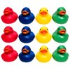 Classic Colorful Floating Rubber Ducks (12 Pack) Fun Toys for Carnivals and Party Bath Tub Toys and Jeep Duck Ducking