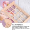 DOITOOL 2Pcs 1: 12 Dollhouse Window Frame Dollhouse Miniature Furniture Mini Wooden Window Frame DIY Dollhouse Bedroom Accessories, 3.3 x 4.5inch
