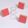 READY 2 LEARN Analog Clock Stamps - Set of 3 - Wooden Stamps for Telling Time Activities and DIY - Use for Flashcards, Worksheets, Invitations, Albums and Scrapbooks
