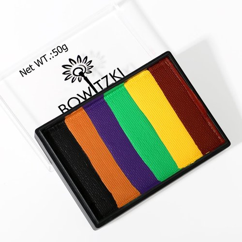 Bowitzki 50g Halloween Face Paint Split Cake Water Activated eyeliner Graphic eye liner Hydra Liner Rainbow Body Paint Makeup