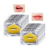 Jakuva 30 Pieces 24K Gold Crystal Moisturizing Lip Mask,Gel Lip Pads Lip Balm Lip Masks for Dry Lips,Remove Chapped Skin & Anti-Aging,Hydrating Plumping Your Lips
