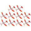 NUOBESTY 10Pcs Rubber Band Powered Aircraft Airplane Model Wood Airplane Kits Throwing Glider Airplane Toy for Outdoor Sports Toy ＆ Kids Toys