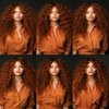 Light Brown Kinky Curly Bundles Human Hair Color 30 Human Hair Bundles Brown Curly Wave Bundles Double Weft Brazilian Human Hair Wet and Wavy Bundles Silky Soft 10 10 10 inch