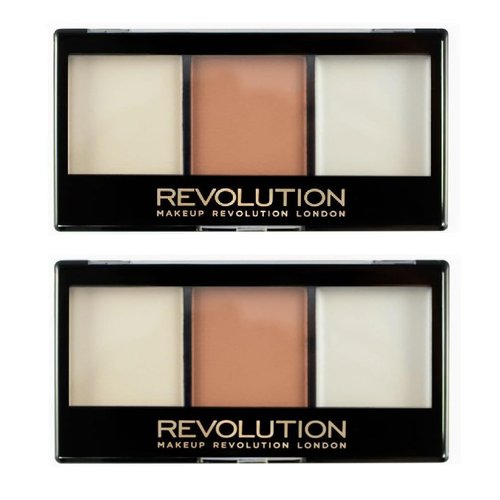 Pack of 2 Makeup Revolution Beauty Ultra Contour Kit, Lightening F02