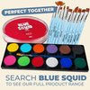 Blue Squid PRO Face Paint - Professional Water Based Single Cake Facepaint & Body Paints - SFX Makeup, Kids Adults Face Painting for Costume, Halloween, Cosplay - Classic Red 30g / 1oz
