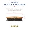 Kent V22 Vegan Boar Bristle Hair Brush and Beard Brush for Men, Eco Friendly Wave Brush and Travel Brush for Smoothing Hair and Taming Beards (8.5")