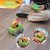 Nueplay Remote Control Car for Toddler Age 2 3 4 5, Electric RC Car Toys with Light & Music, Toddler Dinosaur Toys, Dino Figures Truck Race Car Vehicles, Christmas Birthday Gift for Boys & Girls