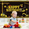 Tatuo Construction Backdrop Construction Theme Birthday Banner 6.1 x 3.6 ft Construction Photography Party Supplies Dump Truck Party Decoration for Kids Boys Birthday Background Home Indoor Outdoor