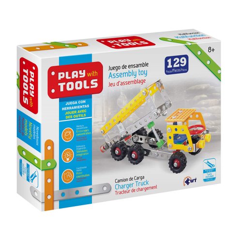 Erector Set Charger Truck Play with Tools by Wuundentoy Metal Building Sets